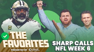 Professional Sports Bettor Picks NFL Week 6 | Sharp Calls & NFL Bets from The Favorites Podcast