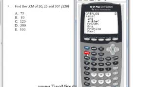 Skill 220 Finding an LCM