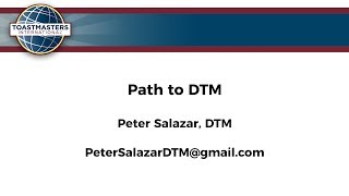 "Path to DTM" - Peter Salazar, DTM