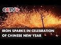 Chinese People Celebrate Spring Festival with Showers of Sparks