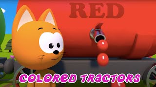 Meow meow Kitty Games - 🔵 Tractors and color balls 🚜 Learn colors!