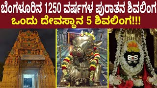 ಬೆಂಗಳೂರಿನ 1250 ವರ್ಷಗಳ ಪುರಾತನ ಶಿವಲಿಂಗ ಒಂದು ದೇವಸ್ಥಾನ 5 ಶಿವಲಿಂಗ ಬೇಡಿಕೊಂಡಿದ್ದು ಕೇಳಿಸಿಕೊಳ್ಳುವ ಶಿವಲಿಂಗ