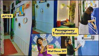 Passage Way Makeover Rental Friendly | Hallway Design Ideas | Foyer Design Ideas | Artistic Life