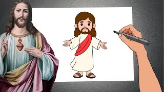 COMO DESENHAR JESUS CRISTO - Passo a Passo How to Draw Jesus Christ