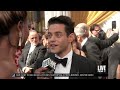 how rami malek channels his inner bond villain at oscars 2022 e red carpet u0026 award shows