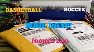 SPORTS CARDS MAIL DAY!!! BASKETBALL, SOCCER, PROJECT 2020.  INVEST, PROFIT, FLIPPING.  NBA, MLB