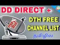 DD Direct plus free DTH channel list || for Tamil || TECH TV TAMIL