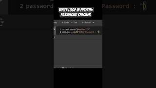 While loop in python: password checker | #pythonforbeginners #python #pythontutorial