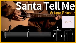 339.Ariana Grande(아리아나 그란데) - Santa Tell Me(산타텔미) 【★★☆☆☆】 기타 | Guitar tutorial |ギター 弾いてみた 【TAB譜】