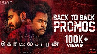 Kolaigaran - Back to Back Promos | Arjun, Vijay Antony, Ashima Narwal | Andrew Louis | Simon K.King