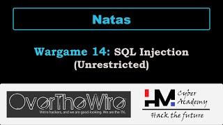 Natas 14 | SQL Injection (Unrestricted) | OverTheWire Wargames
