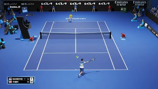 Novak Djokovic vs Dominic Thiem ATP Melbourne /AO.Tennis 2 |Online 23 [1080x60 fps] Gameplay PC