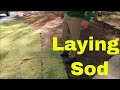 How to Lay Sod - Installing Zorro Zoysia on a Slope