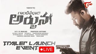 Gandeevadhari Arjuna Trailer Launch Event Live | Varun Tej | Sakshi Vaidya | TeluguOne Cinema