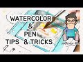 Watercolor with Pen - Tips and Tricks for Beginners