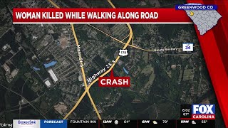 Greenwood County coroner identifies pedestrian killed in crash