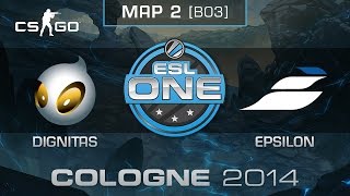 Dignitas vs. Epsilon (Map 2) - ESL One Cologne 2014 - Quarterfinals - CS:GO