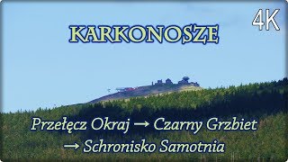 🇵🇱 KARKONOSZE 🎒 Przełęcz Okraj • Czarny Grzbiet • Schronisko Samotnia [4K]