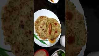 Healthy breakfast recipe mix veg moong chana dal chilla #healthy #shorts