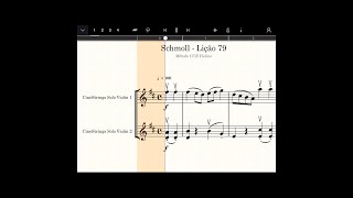 Lição 79 - Schmoll CCB - 100 BPM - Violino