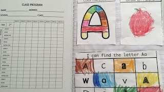 Alphabet Interactive Notebook for Preschool/Kindergarten teach letters and letter sounds