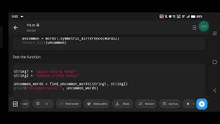 Python | Find Uncommon Words from Two Strings