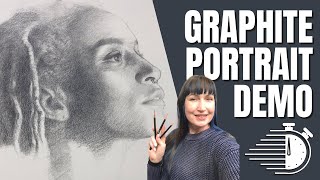 Graphite Portrait Drawing Demonstration