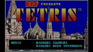 BPS版TETRIS PC-9801版の様子