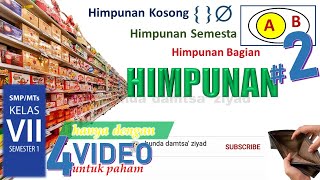 Himpunan Kosong, Himpunan Semesta, Himpunan Bagian