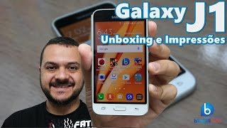 Galaxy J1 2016 - O Smartphone Barato da Samsung! Unboxing e Impressões em Português