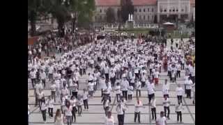 Flash mob Hajdúböszörmény Főterén