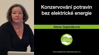 Konzervování potravin bez eletrické energie