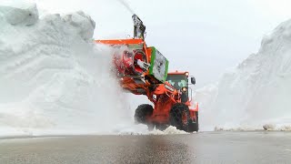 Schneeräumung auf dem Albulapass