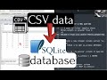 #SQL | SQLite Browser: CSV → Database | #SQLite #DBbrowser #database