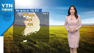 [날씨] 오늘 역대 1월 하순 중 가장 포근...주 중반까지 비교적 온화 / YTN