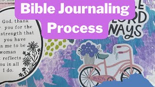 Bible Journaling Process | Illustrated Faith Proverbs 31 Kit | mixed media bible journaling