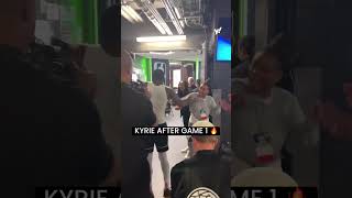 Kyrie Irving is HYPE after Mavericks Game 1 victory at Timberwolves | Yahoo Sports