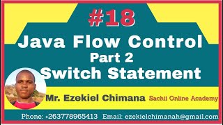 Switch Statement in Java | Java Flow Control Statement part 2 with Mr Ezekiel