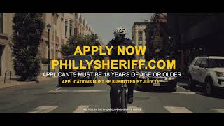 We Are Hiring! Apply online with the Philadelphia Sheriff's Office by July 19th