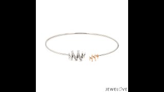 Evara Platinum Rose Gold Diamond Bracelet for Women JL PTB 1286 - Jewelove