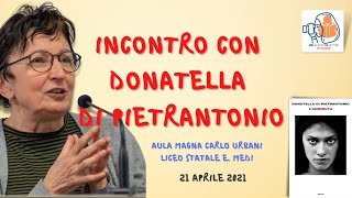 Uno scatto da lettori. Incontro con Donatella Di Pietrantonio (21.04.2021)