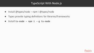 Mastering TypeScript Programming Techniques: Enable TypeScript for Node.js| packtpub.com