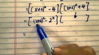 *how to factor polynomials? (x+2)^4 -16