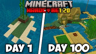 I Survived 100 Days on a Deserted Island in Hardcore Minecraft 1.20...