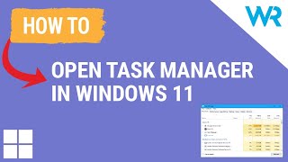 How to open Task Manager in Windows 11