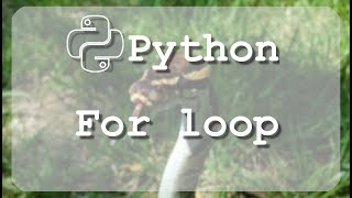 #8 Learn to use Python for loop | For loop syntax and range loop