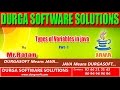 Corejava-Basics-Types of Variables in java Part-1