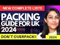 Packing Guide for International Students moving to UK | UK Student Visa 2024