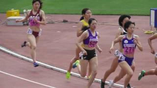 【頑張れ中大】 関東ｲﾝｶﾚ 女子1部800m準決勝2組 出水/北村夢（日体大）2’08”74　2017.5.27