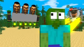 Monster School : ZOMBIE VS TITAN SPEAKER SKIBIDI TOILET & SKIBIDI BOSS - Minecraft Animation